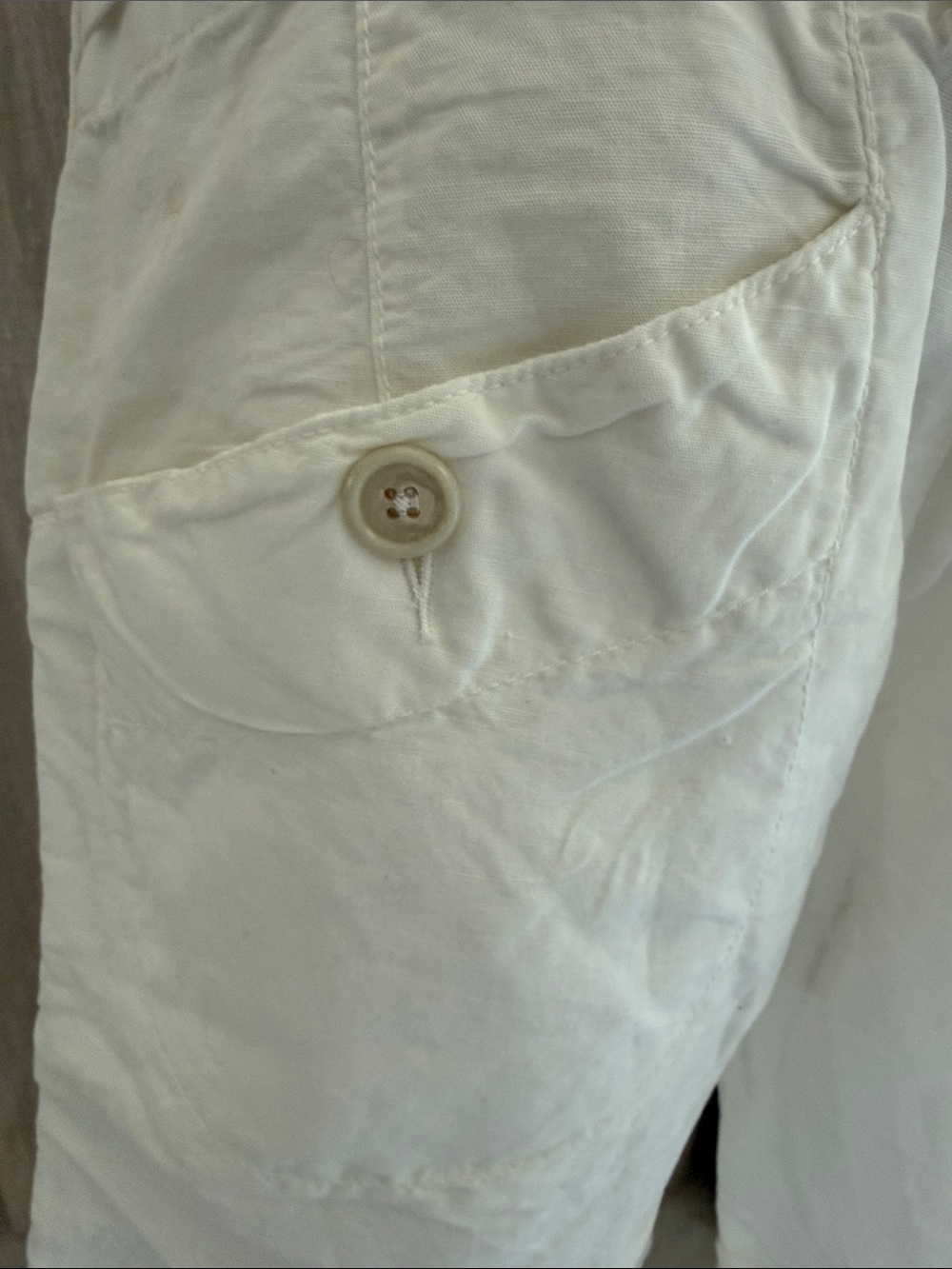 NWT James Perse Women's White Tie-Waist Bermuda Shorts Sz 27 - Picture 3 of 8